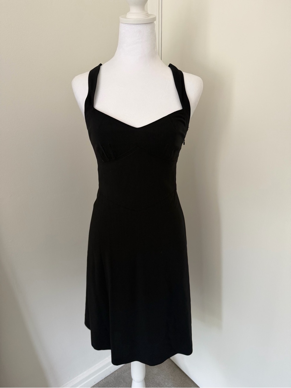 Classic Black Hugo Boss Wool Women's Mini Dress